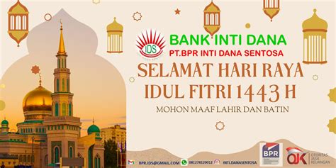 Selamat Hari Raya Idul Fitri H Bpr Inti Dana Sentosa