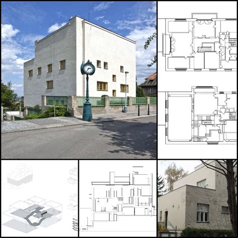 【famous Architecture Project】villa Muller Adolf Loos Architectural Cad