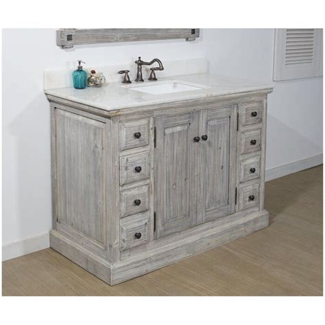 Laurel Foundry Modern Farmhouse Carlton 49 Rustic Single Bathroom