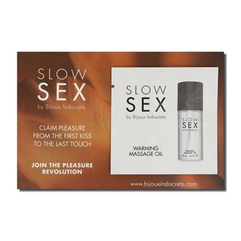 Bijoux Indiscrets Slow Sex Huile Massage Effet Chaleur Ml Docmorris