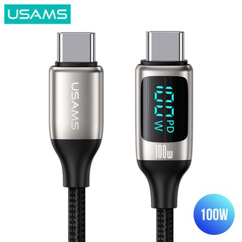 Promo Usams U Kabel Data Fast Charging C To C Digital Display W