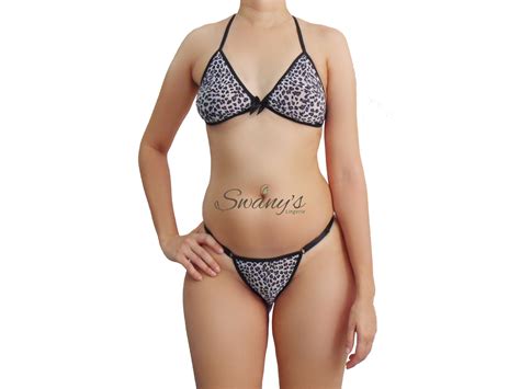 Conjunto Lingerie Erótico Estampa de Oncinha Sua Loja de Calcinhas Sexy