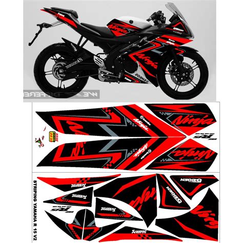 Jual Sticker Striping Variasi Yamaha R V Grafis Shopee Indonesia