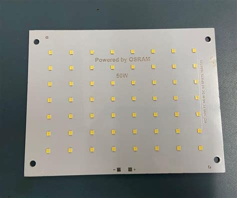 Aluminum 50W FLOOD LIGHT MCPCB Size Of PCB Board 155x111mm Thickness