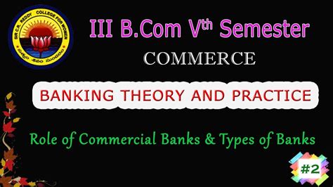 2 III BCom CA V Sem Banking Theory Practice Role Of Commercial