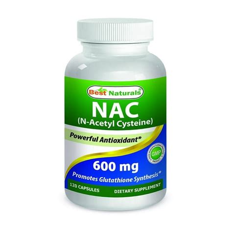 Best Naturals NAC - N Acetyl Cysteine 600 mg 120 Capsules - n acetyl ...