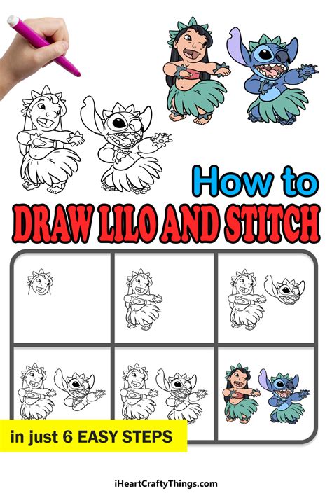 How To Draw Stitch From Lilo And Stitch Step By Step