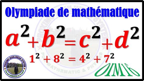 OIM16 Olympiade de Mathématique Number theory YouTube