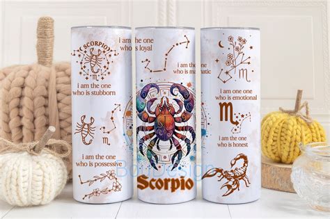 Zodiac Sign Affirmation 20 Oz Skinny Tumbler Sublimation Designs Bundle