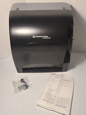 Kimberly Clark Paper Towel Roll Levermatic Dispenser Blk Gray 09765