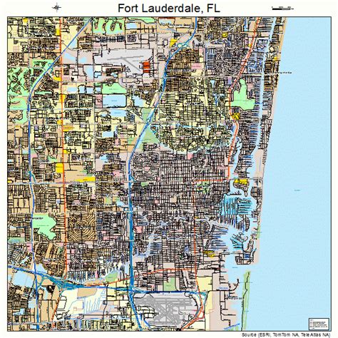 Fort Lauderdale Florida Street Map 1224000