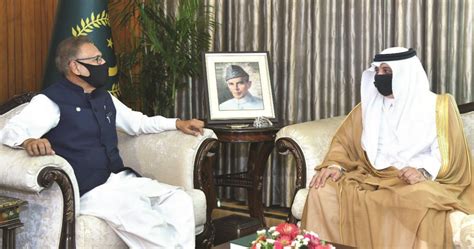 Pakistani President Meets Saudi Ambassador In Islamabad Arab News Pk