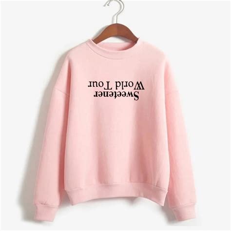 Sweetener Sweatshirt Ariana Grande World Tour Hoodie Women Casual Long