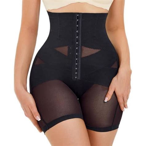 Culotte Gainante Femme Ventre Plat Noir Taille Haute Gaine