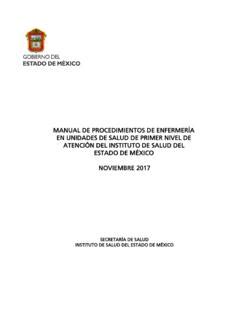 MANUAL DE PROCEDIMIENTOS DE ENFERMERÍA EN manual de procedimientos