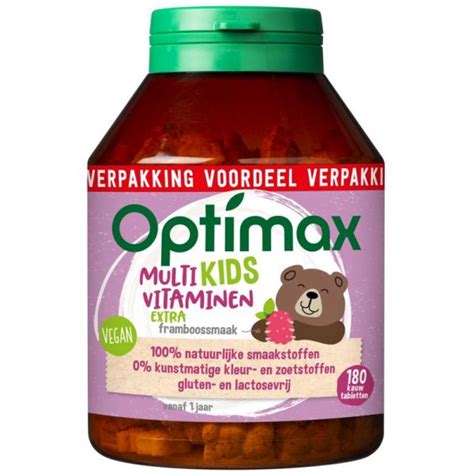 Kinder Multivit Extra Optimax 180kt Snel Online Kopen