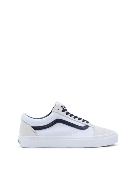 รองเท้าแวน VANS OLD SKOOL - VANS CLUB WHITE/NAVY - VN0005UFYY2