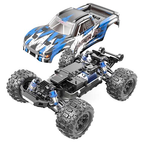 MJX Hyper Go H16H 1 16 RC Carro Duas Baterias Azul