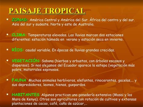 Tema Climas Y Paisajes De La Tierra 1 Eso Ppt