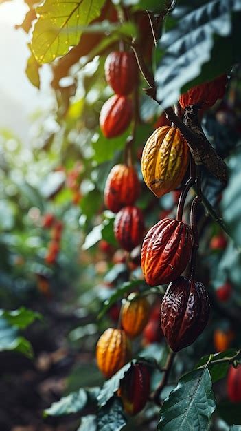 Premium Photo | Cocoa bean harvesting scene cocoa plantation during ...