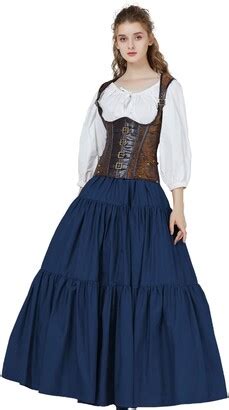 Beautelicate Women S Renaissance Skirt Cotton Retro Victorian