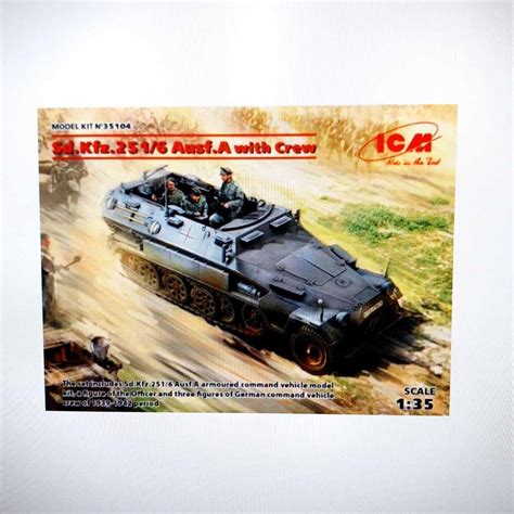 Icm 35104 Sdkfz2516 Ausfa With Crew 135 Scale Brooks Models