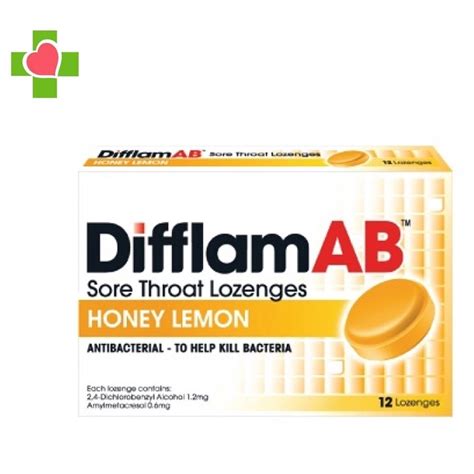 Difflam Ab Sore Throat Lozenges Honey Lemon Loz Loz Shopee Malaysia