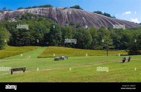 View Of Stone Mountain In Stone Mountain State Park Stock Photo Alamy