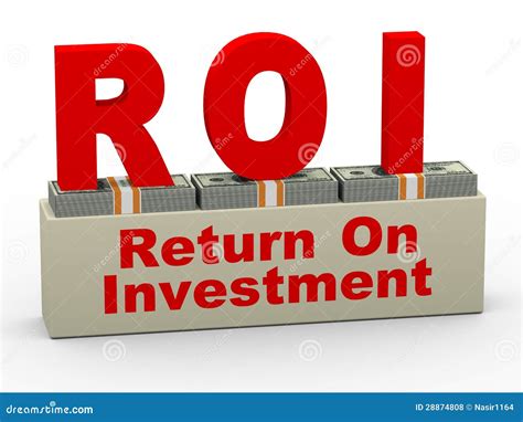 3d Roi Return On Investment Royalty Free Stock Photos Image 28874808