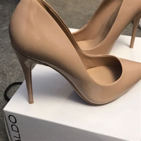 Aldo Shoes Aldo Nude Glossy Stilettos Poshmark