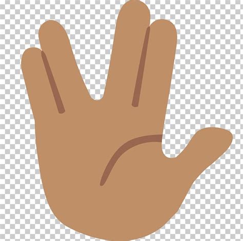 Vulcan Salute Spock Emoji Star Trek Png Clipart Android Android