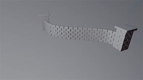 Customizable Brick Wall Geometry Nodes Blender Model Turbosquid