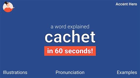 CACHET Meaning And Pronunciation YouTube