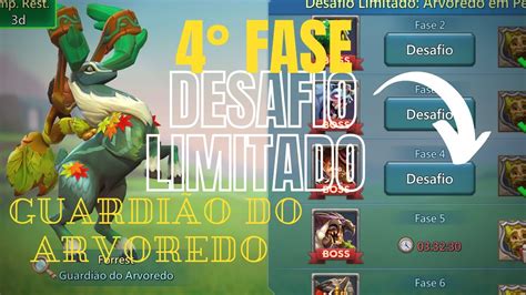 Lords Mobile fase 4 desafio limitado Guardião do Arvoredo YouTube