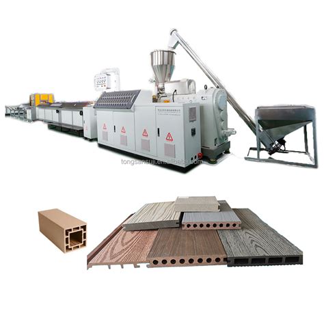 Wood Plastic Composite Pe Wpc Decking Machine Qingdao Tongsanhegu