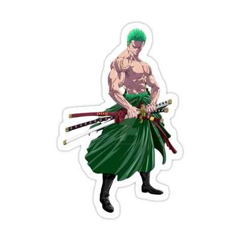 A Man With Green Hair Holding Two Swords