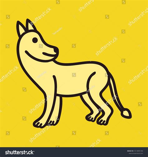 Funny Dog Cartoon Line Art Stock Vector Royalty Free 1013895190
