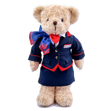 Japan Airlines Cabin Crew Teddy Bear Fourbearsshop