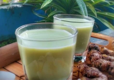 Resep Wedang Susu Jahe Merah Pandan Oleh Anik P Won Qulo Cookpad