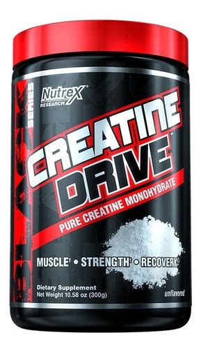 Nutrex Creatina Drive Monohidratada 300 Gr 60 Servicios Cuotas Sin