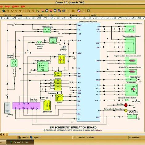 Schematic Diagram Layout on Canvas 7.0 Software. | Download Scientific ...