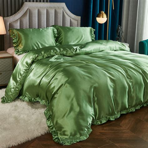 Omelas Polyester Satin Duvet Cover Set Wayfair