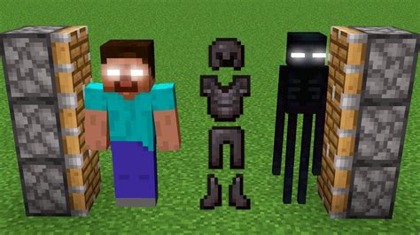 X999 Enderman And HEROBRINE And X200 Netherite Armors Combined In