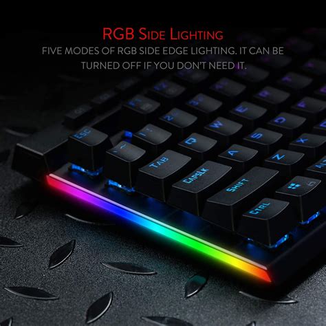 Redragon K Vata Rgb Led Backlit Mechanical Gaming Keyboard Tech