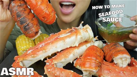 Asmr Seafood Boil How To Make Seafood Sauce Eating Sounds No