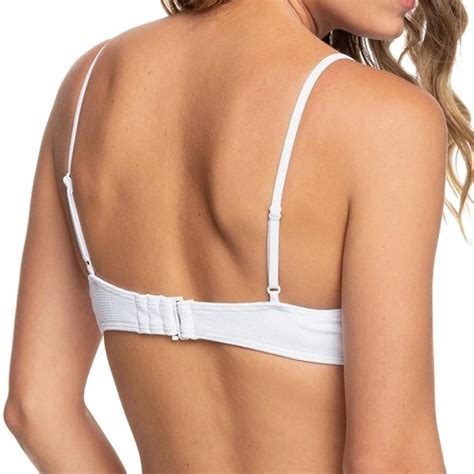 Haut De Bikini Blanc Armatures Femme Roxy Casual Mood Espace Des Marques