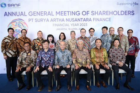surya artha nusantara finance sanf held gms   fiscal year
