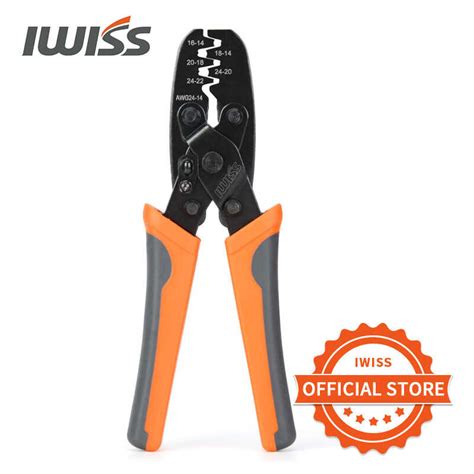 Iwiss Iws A Non Insulated Open Barrel Terminal Crimping Tool For