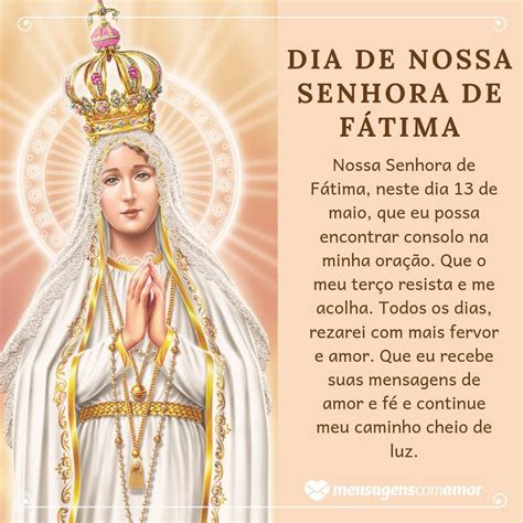 Dia De Nossa Senhora De Fátima Nossa Senhora De Fatima Senhor Amor E Fé