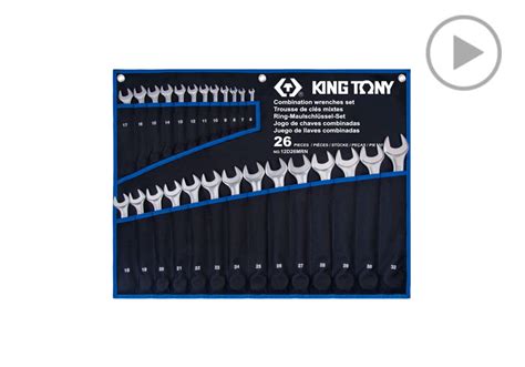 Pc Combination Wrench Set King Tony D Mrn